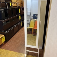 【ジャングル深井店】★収納付き姿見 収納家具 家具 堺市（中区 堺区 東区 西区 南区 北区）和泉市 河内長野市 富田林市 松原市 狭山市 深井 【FU3012】の画像