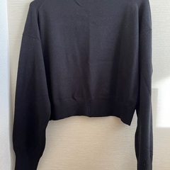 A◎ 未着用 GU ニット Lサイズ ブラックの画像