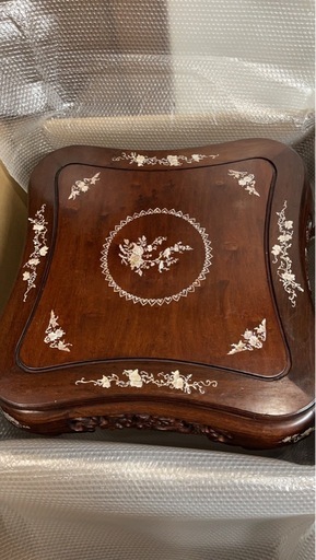 希少品螺鈿細工花梨材ローテーブル (中村遥) 上尾のテーブル《座卓