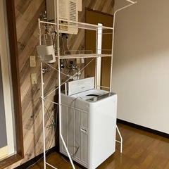 【無料でお譲りします】ニトリ洗濯機上ラックの画像