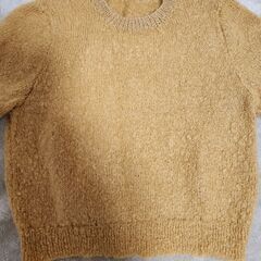 手作り　手編み　温かいセーターの画像