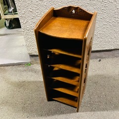 木製　スリッパラック　スリッパ収納棚　5段の画像