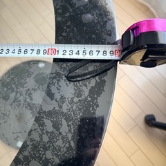 【引取り限定】ガラスダイニングテーブル90cmの画像