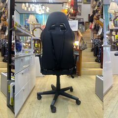 GTRacing ジーティ レーシング ゲーミングチェア パソコンチェア デスクチェア リクライニングチェア グレー×ブラック 昇降アームレスト ネックサポート ランバーサポート付き■近隣配送無料 買取帝国 朝霞店の画像