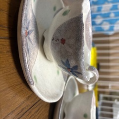 陶器　カップとソーサー２客の画像