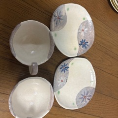 陶器　カップとソーサー２客の画像