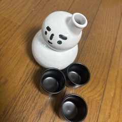日本酒熱燗用　陶器　雪だるまの画像