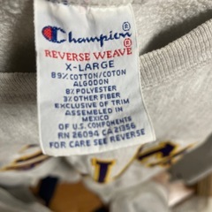 チャンピオン リバースウィーブ XｰLARGE 90s WILIAMS Lサイズの画像