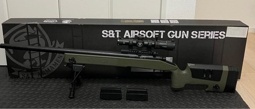 S&T M40A3 エアーコッキングライフル OD エアガン