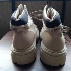 新品 24.5cm レディース ブーツ ブラウン 厚底 シューズ サイドゴア 識別番号:【B171-S】の画像