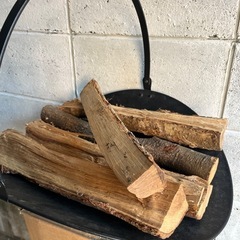 ウッドバスケット　　　　薪の画像