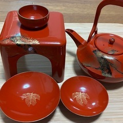 漆器 酒器 正月 盃台 盃の画像