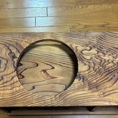 木製 アンティーク 昭和レトロ 和家具 キャスター付 茶道具の画像