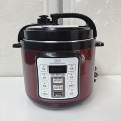 I741 🌈 D&S 電気圧力鍋 2.5L レッド ⭐ 動作確認済 ⭐ クリーニング済の画像