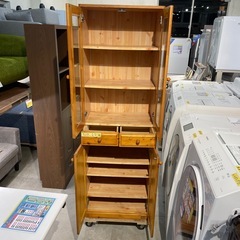 食器棚 収納棚　スリム　W58xD35xH179cm 【10312】知の画像