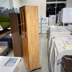 食器棚 収納棚　スリム　W58xD35xH179cm 【10312】知の画像