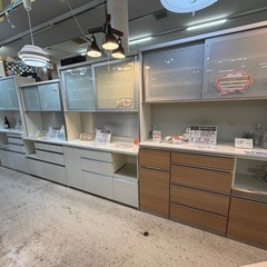 【愛品館 江戸川店 】2枚スライド扉 キッチンボード PAMOUNA（パモウナ）の画像