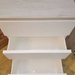 木製天板 4段チェスト ウッドトップチェスト プラチェスト◆幅54cm×奥行41.5㎝×高さ88㎝◆買取帝国 朝霞店 配達可能の画像
