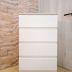 木製天板 4段チェスト ウッドトップチェスト プラチェスト◆幅54cm×奥行41.5㎝×高さ88㎝◆買取帝国 朝霞店 配達可能の画像