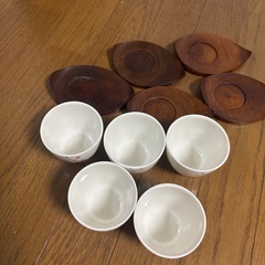 お茶　湯呑み　ソーサー付き5客の画像