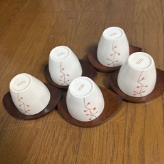 お茶　湯呑み　ソーサー付き5客の画像