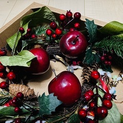 お取引中　差し上げます。　クリスマス　リースの画像