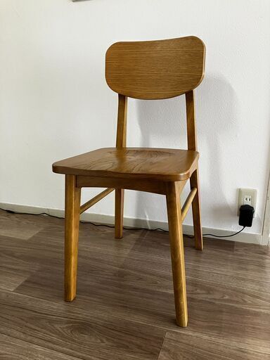 美品】KANADEMONO ナチュラル オーク材 ダイニングチェア (Sei) 恵比寿