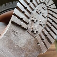 新品 24.5cm レディース ブーツ ブラウン 厚底 シューズ サイドゴア 識別番号:【B175-S】の画像