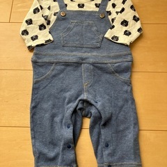 ベビー　70センチ　ロンパース　パーカー　2点セットの画像