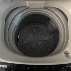★動作〇★ 清掃済 保障有 洗濯機 ハイアール JW-K42K 4.2kg 2015年製 電気自動洗濯機の画像