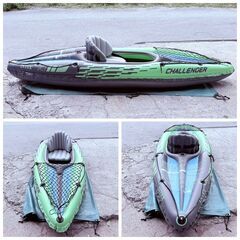 【❗️✨現状品✨❗️】✨INTEX チャレンジャーK1 インフレータブルカヤック✨長期保管✨の画像