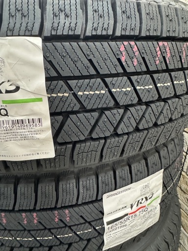 【新品】BRIDGESTONE BLIZZAK VRX3 165/55R15 75Q