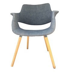 【ジ1203-02】カフェ風 インテリアチェア メリーランド ダークグレー 木脚 ダイニングに最適‼️カジュアルチェアの画像