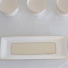 メナード　カルバン　カップ＆プレート３客セットの画像