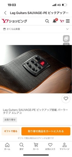 LAG SAUVAGE-PE 新品　保証1年付　エレアコ