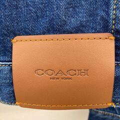 A-730【リユースのサカイ野々市店】COACH Gジャンデニムジャケット ブルー CO801 XLサイズの画像
