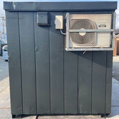 【三重】① 4坪ハウス　(土日引き取り可)　エアコン　8畳　コンテナハウス　ユニット　トレーラー　大型　事務所　倉庫　物置　【配送可】の画像