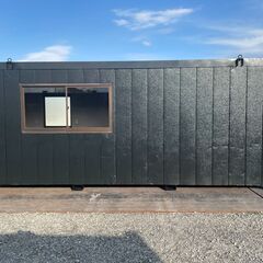 【三重】① 4坪ハウス　(土日引き取り可)　エアコン　8畳　コンテナハウス　ユニット　トレーラー　大型　事務所　倉庫　物置　【配送可】の画像