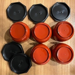 【未使用】　漆器　お椀　5個セット　汁椀　和食器 の画像