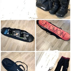 【早い者勝ち】スノーボードとブーツ、ゴーグル、ヒッププロテクターセットの画像
