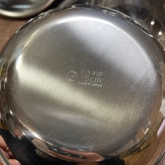 新品 ステンレス ボールセット ボウルセットの画像