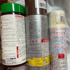 カラースプレー、ニスの画像