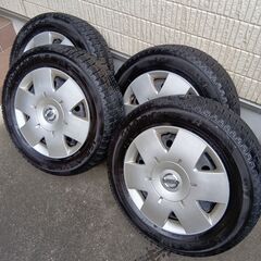 【お取引中】スタッドレスタイヤとホイールセット 4本　GOODYEAR グットイヤー ICE NAVI アイスナビ　195/65R15の画像