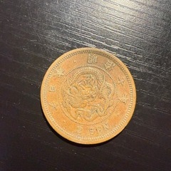 二銭銅貨　2銭銅貨　明治七年　古銭の画像