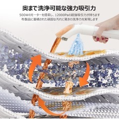 リンサークリーナー 高圧噴射 自動洗浄 大容量タンク 12000Pa 大掃除 の画像