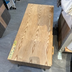 【引き出し付きテーブル】【ローテーブル】クリーニング済み【管理番号1203】野の画像