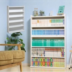 本棚　白色の画像