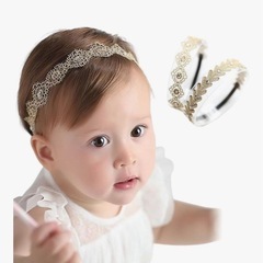 【新品】ベビーヘアバンド　ゴールド　2点セット