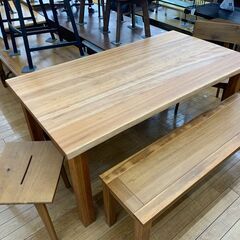 ベンチダイニング4点セット（イスのみ飛騨産業 森のことばシリーズ）