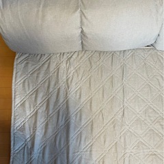 ベルメゾン グータラグ 小 ラグが洗える ダブルコーナーローソファセット ソファの画像